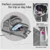 BEMYGREENBAG 35L Foldable Waterproof Backpack For Outdoor Sports With Inside Wet Clothes Compartment Packable For Multiple Uses Ultra Lightweight Ideal For Hiking Men And Women Travel(Grey) view 3