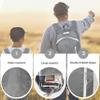 BEMYGREENBAG 35L Foldable Waterproof Backpack For Outdoor Sports With Inside Wet Clothes Compartment Packable For Multiple Uses Ultra Lightweight Ideal For Hiking Men And Women Travel(Grey) view 4