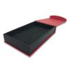 1 Qty - Macaw-Red Magnetic Flap Necklace Jewelry Box - Textured Gift Box view 3