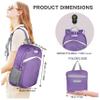 BEMYGREENBAG 35L Foldable Waterproof Backpack For Outdoor Sports With Inside Wet Clothes Compartment Packable For Multiple Uses Ultra Lightweight Ideal For Hiking Men And Women Travel(Purple) view 2