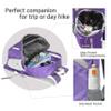 BEMYGREENBAG 35L Foldable Waterproof Backpack For Outdoor Sports With Inside Wet Clothes Compartment Packable For Multiple Uses Ultra Lightweight Ideal For Hiking Men And Women Travel(Purple) view 3