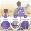 BEMYGREENBAG 35L Foldable Waterproof Backpack For Outdoor Sports With Inside Wet Clothes Compartment Packable For Multiple Uses Ultra Lightweight Ideal For Hiking Men And Women Travel(Purple) view 4