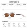 MERRY'S Fashion Oversized Polarized Sunglasses for Men Siamese Lens Lightweight TR90 Frame Big XL Large Square Sun Glasses (Brown Frame, 57) view 2
