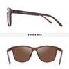 MERRY'S Fashion Oversized Polarized Sunglasses for Men Siamese Lens Lightweight TR90 Frame Big XL Large Square Sun Glasses (Brown Frame, 57) view 4