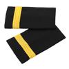 Aislor 1 Pair Captain Epaulets - 1/2/3/4 Bar - Black with Gold Stripes Black&Gold Types 1 view 1