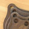 3/8" AR500 Steel Targets 3" 4" 5" 6" Gong Set Y view 3