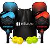 Helium Pickleball Paddles Set of 4 - USAPA Certified - Graphite Fiberglass Surface, Lightweight Honeycomb Core view 1