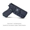 IWB Kydex Holster Fits: Glock 17 (Gen 1-5) & Glock 22 / Glock 31 (Gen 3-4) - Inside Waistband Concealed Carry Holster for G17 G22 G31- Widened Entrance (Black, Right Hand) view 2
