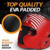 FightX Boxing Headgear for Men & Women, Synthetic Leather MMA Training Equipment, Muay Thai, Kickboxing and UFC Sparring Headgear for Youth (Red, S/M) view 4