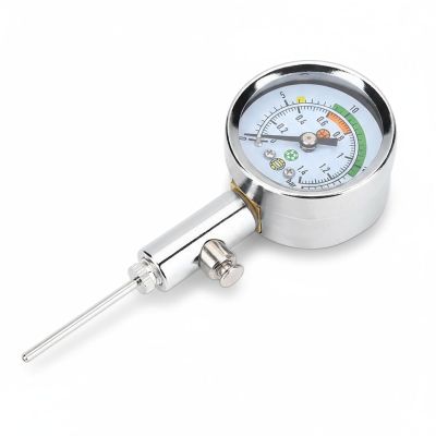 Ball Pressure, Dual Scale PSI and Bar Metal Air Pressure Sports Ball Pump Accessory for Basketball Football Volleyball