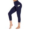 GAYHAY High Waist Yoga Pants with Pockets, Leggings for Women Tummy Control Compression Workout Leggings for Women Navy Blue view 1