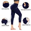 GAYHAY High Waist Yoga Pants with Pockets, Leggings for Women Tummy Control Compression Workout Leggings for Women Navy Blue view 2
