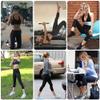 GAYHAY High Waist Yoga Pants with Pockets, Leggings for Women Tummy Control Compression Workout Leggings for Women Navy Blue view 3
