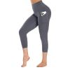 GAYHAY High Waist Yoga Pants with Pockets, Leggings for Women Tummy Control Compression Workout Leggings for Women Dark Grey view 1