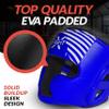 FightX Boxing Headgear for Men & Women, Synthetic Leather MMA Training Equipment, Muay Thai, Kickboxing and UFC Sparring Headgear for Youth (Blue, S/M) view 4