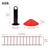 Life Speed and Agile Training Equipment Kit, 19Ft Flat Ladder + 10pcs Disc Cones for Athletic Training Equipment(red) view 2