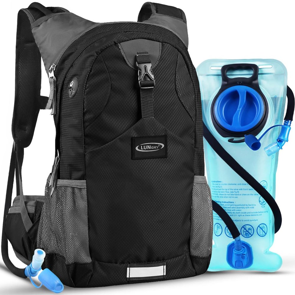 Lunidry Hydration Pack Thermal Insulated Hydration Backpack with 2L BPA Free Leak-Proof Water Bladder, Daypack Perfect for Running, Cycling, Hiking, Climbing-Keep Liquids Cool Up to 4 Hours