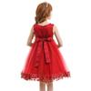 Flower Girl Petal Lace Dress Princess Kids Formal Wedding Bridesmaid Pageant Party Dress Toddler Baby Girls First Communion Birthday Dance Prom Gown Puffy Tulle Ball Dresses Red - Short 3-4 Years view 3