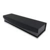 N'icePackaging 1 Qty - Metallic Seal Grey Magnetic Flap Bracelet/Watch Jewelry Box - Textured Gift Box view 2