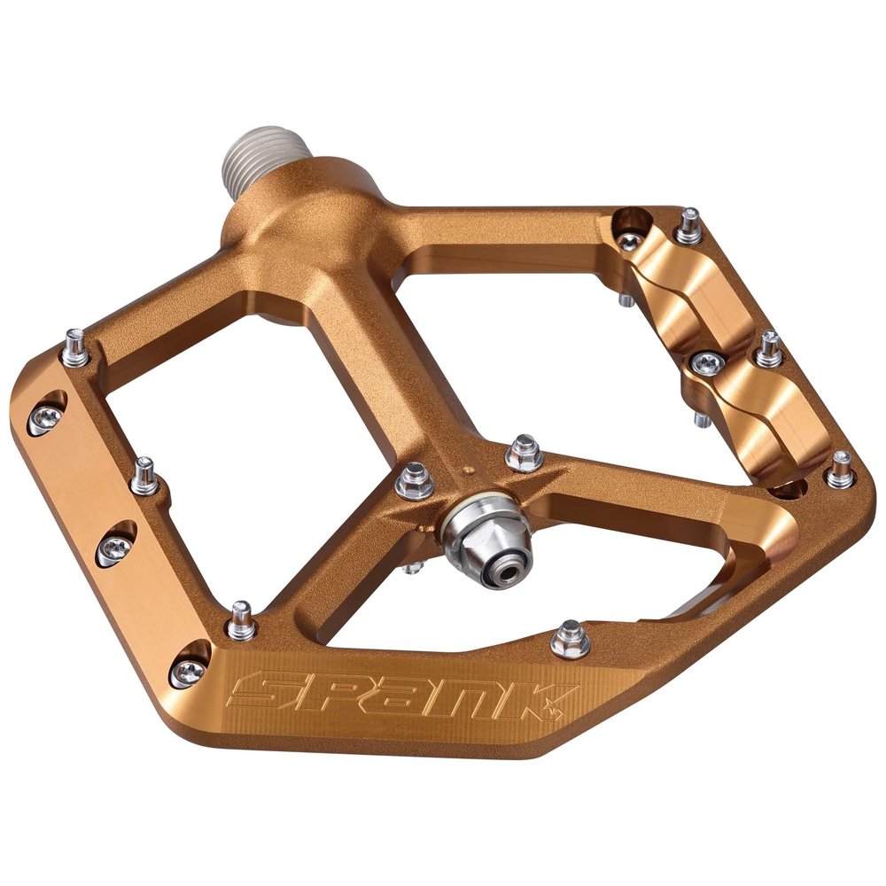 Spank Oozy Reboot Unisex Adult Bike Pedals, 100 x 100 mm Bronze