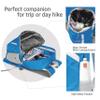 BEMYGREENBAG 35L Foldable Waterproof Backpack For Outdoor Sports With Inside Wet Clothes Compartment Packable For Multiple Uses Ultra Lightweight Ideal For Hiking Men And Women Travel(Blue) view 3