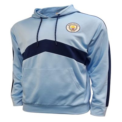 Icon Sports Manchester City Hoodie Official Mens Casual Sweatshirt Man City World Soccer Football Club Active Training Top Pullover MC24PH-LB XL