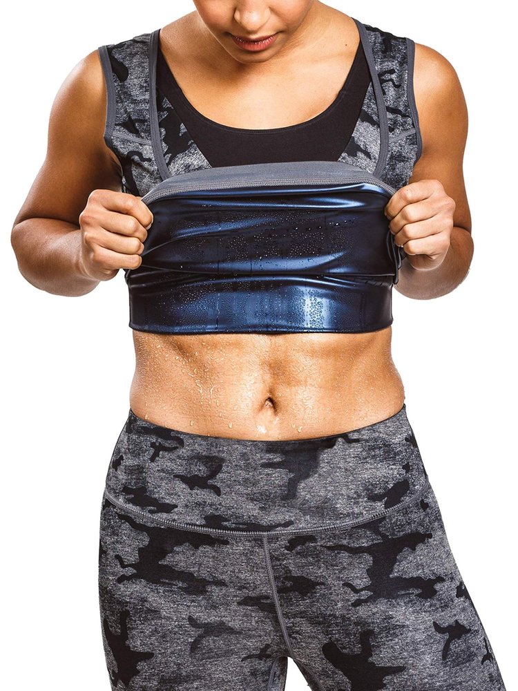 Sweat Shaper Women's Sauna Premium Workout Tank Top Slimming Vest for Exercise