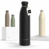LARS NYSM Stainless Steel Insulated Water Bottle 12oz 17oz 25oz 34oz 51oz | Insulated Thermo Flask for Hot and Cold Beverages | Leakproof Drinking Bottle (Carbon Black, 25.4oz) view 1