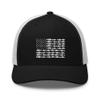 American Fish Flag Saltwater Trucker Hat Ball Cap Snapback Mesh Black view 1