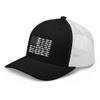 American Fish Flag Saltwater Trucker Hat Ball Cap Snapback Mesh Black view 4