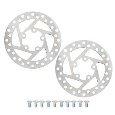 2Pcs 120MM Disc Brakes Discm, Aluminium Alloy Electric Scooter Disc Brake with 10Pcs Screw Compatible for PRO