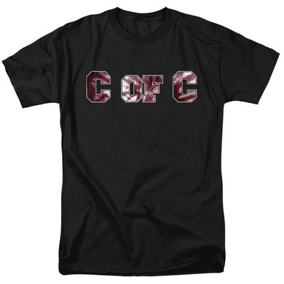 College of Charleston Official Tie-Dye Unisex Adult T-Shirt, Black, 5X-Large
