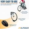 Alpcour Bike Front Wheel Riser Trainer Block with Anti-Skid Design  Compatible with Stationary, Mountain and Road Bikes  Natural Riding Position Set -up for Indoor Training view 2