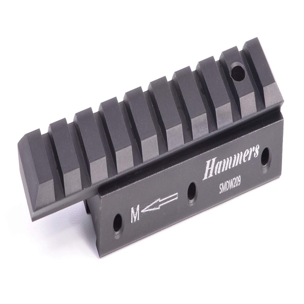 Hammers 22 Air Gun Scope Rail Converter Adapter Riser Mount 3/8 Dovetail to Weaver 20MOA Tilt Built-in