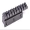 Hammers 22 Air Gun Scope Rail Converter Adapter Riser Mount 3/8 Dovetail to Weaver 20MOA Tilt Built-in view 2