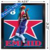 NBA Philadelphia 76ers - Joel Embiid 20 Wall Poster, 22.4L" x 14.7W", Black Framed Version view 3