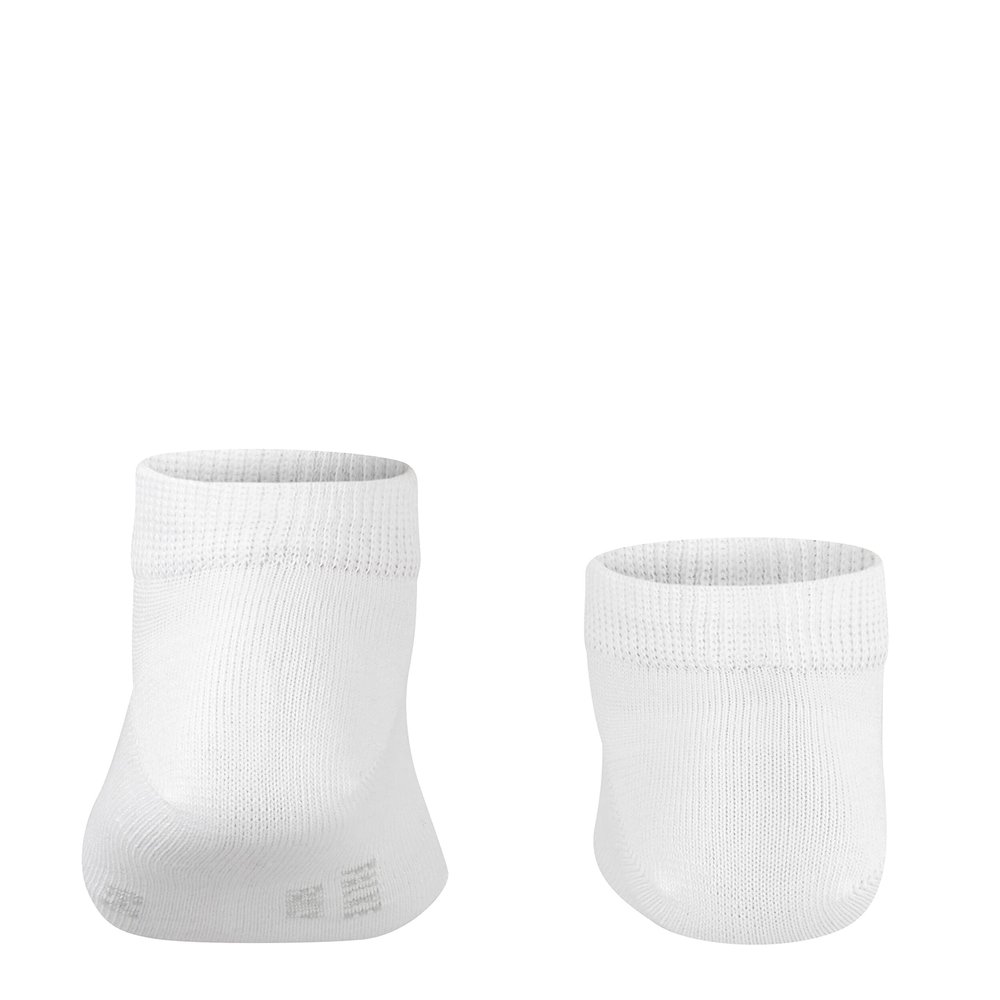 FALKE Unisex Kids Family Sneaker Socks, Breathable, Durable, Sustainable Cotton, Lightweight, Colorful, Skin-Friendly, White (White 2000), 4-6, 1 Pair