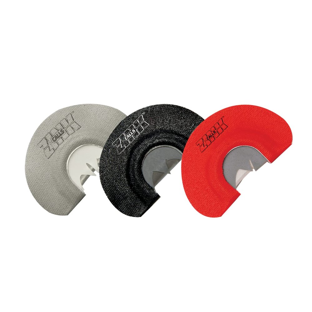 Zink Plano Signature Series Pack Hand-Built Easy-to-Use Turkey Hunting Diaphragm Game Calls - Signature Series V-Notch, Batwing, Snake Tongue