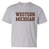 UGP Campus Apparel YS01 - Western Michigan Broncos Basic Block Youth T-Shirt - Small - Sport Grey view 1