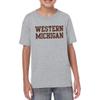 UGP Campus Apparel YS01 - Western Michigan Broncos Basic Block Youth T-Shirt - Small - Sport Grey view 4