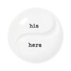 Fun Express His & Hers Ceramic Ring Dish - Home Decor - 1 Piece view 1