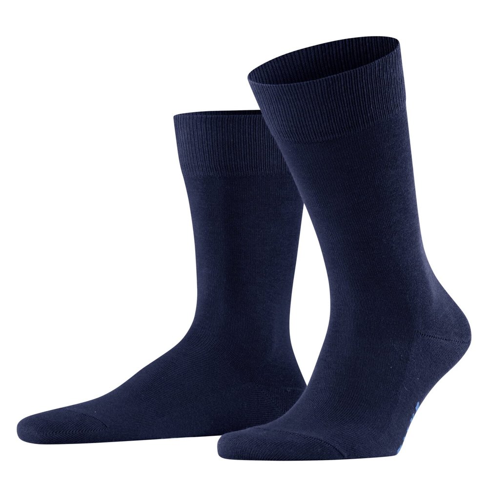 FALKE Men's Cotton Family Socks, Blue (Royal Blue 6000), 12.5-15