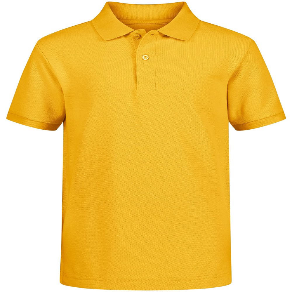Nautica Big Boys' School Uniform Short Sleeve Pique Polo, Gold, 14-16 Husky