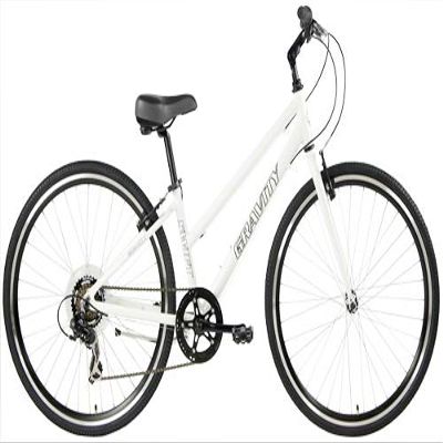 Gravity Swift X4 8 Speed Adventure Hybrid Flat Bar Road Bike (Blue, 16 Ladies fits Riders 5' 5" to 5' 11")