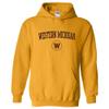 AH03 - Western Michigan Broncos Arch Logo Hoodie - 3X-Large - Gold view 1