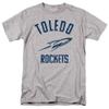 University of Toledo Official One Color Rockets Logo Unisex Adult T-Shirt, Athletic Heather, 5X-Large view 1