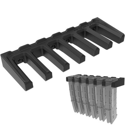 LULACOOL PMAG Wall Mount, Also Fit for Amend 2, Hexmags, MFTmags and Most Type Non-metal Mags, Solid Mag Storage Rack for Indoor&Outdoor, Unbreakable Magazine Display for 30 round 5.56 223