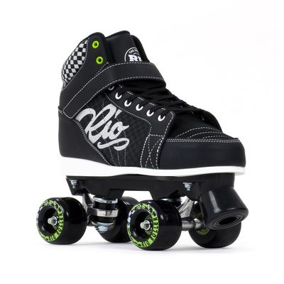 Rio Roller Mayhem II Childrens Roller Skates, Youth Unisex, Black (Black), 37