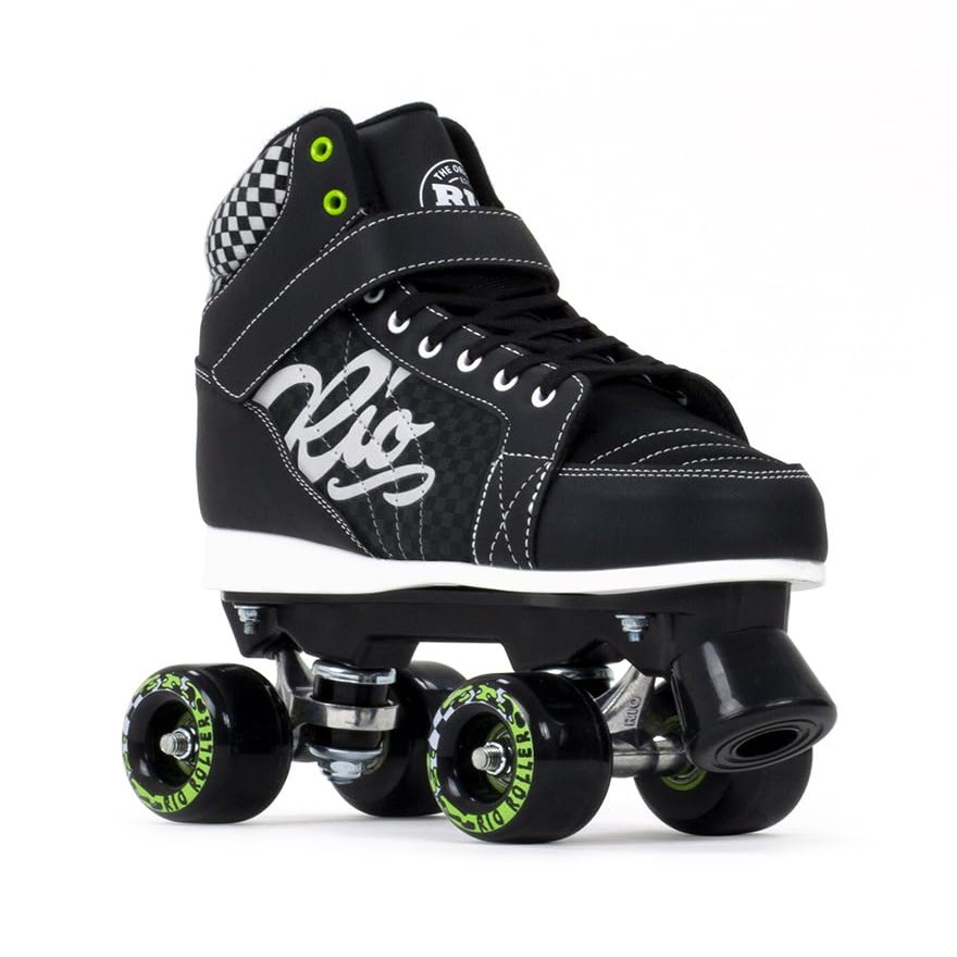 Rio Roller Mayhem II Childrens Roller Skates, Youth Unisex, Black (Black), 37