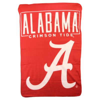 Northwest NCAA Collegiate Team Logo Fleece Throw Blanket 40" x 60" (Alabama Crimson Tide)